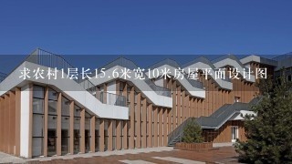 求农村1层长<br/>15、6米宽10米房屋平面设计图