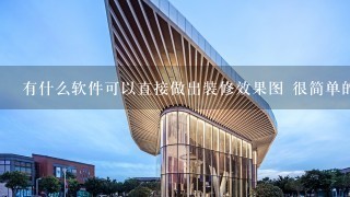 有什么软件可以直接做出装修效果图 很简单的