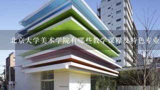 北京大学美术学院有哪些教学课程及特色专业